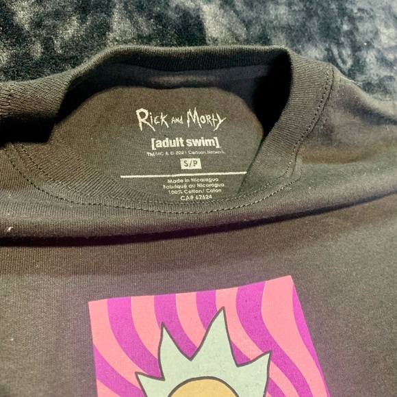 💙 Rick and Morty Adult Swim Graphic Tee – Size Small – 2021 Cartoon Network - Picture 3 of 4